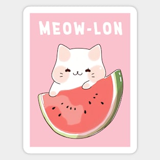 Cute Kawaii Cat - Meow-lon summer fresh Magnet